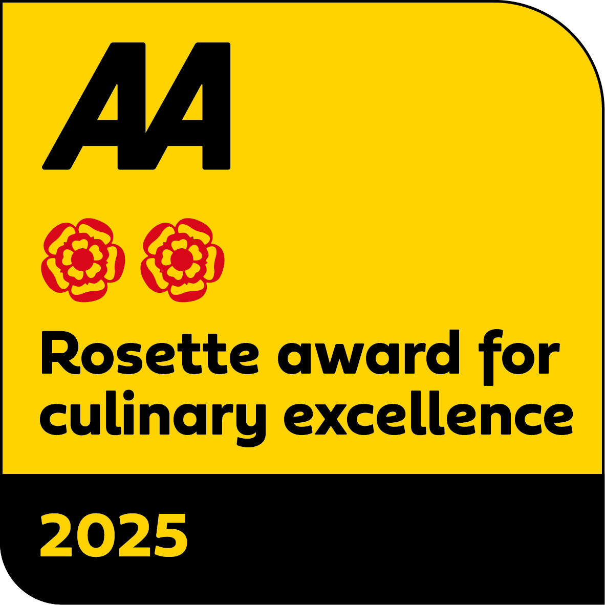 2 AA Rosettes badge