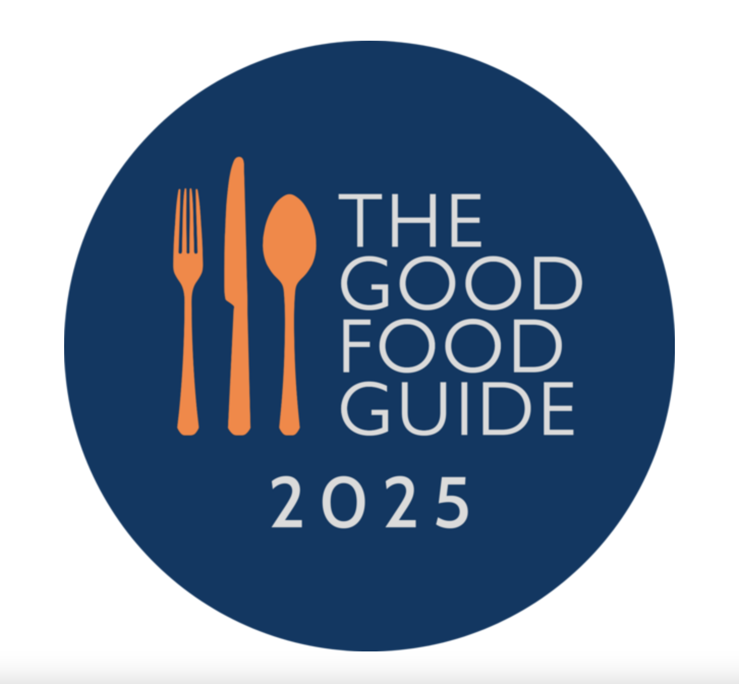 The Good Food Guide 2025 badge